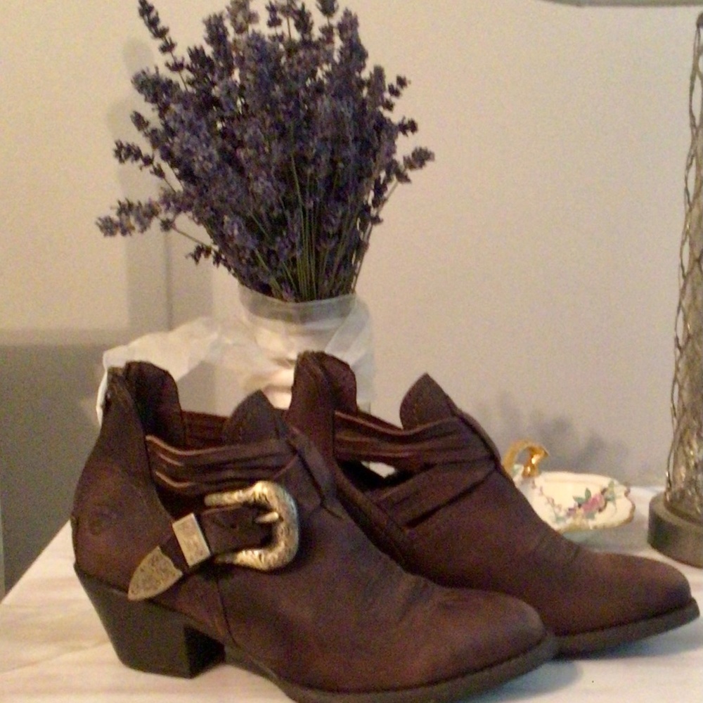 NWT Dulce Leather Western Ankle Boot - ARIAT Size 6.5